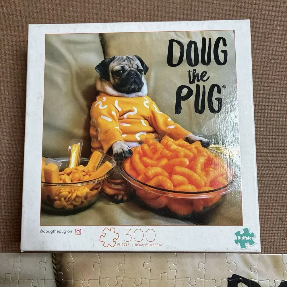 Doug the Pug Cheesy Cheese Puffs 300 Piece Jigsaw Puzzle 18